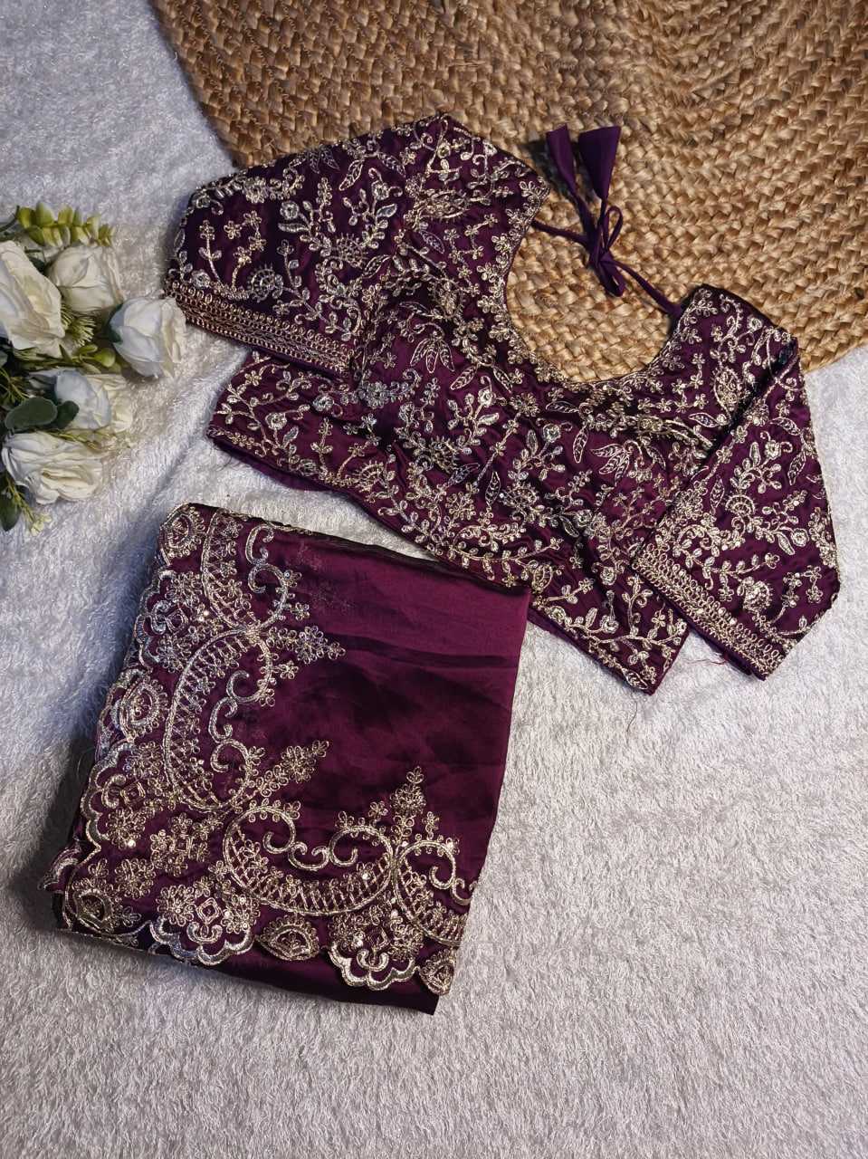 Madhuri Inspired Rangoli Silk Saree – Timeless, Elegant & Festive