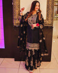 Faux Georgette Designer Sharara Suit