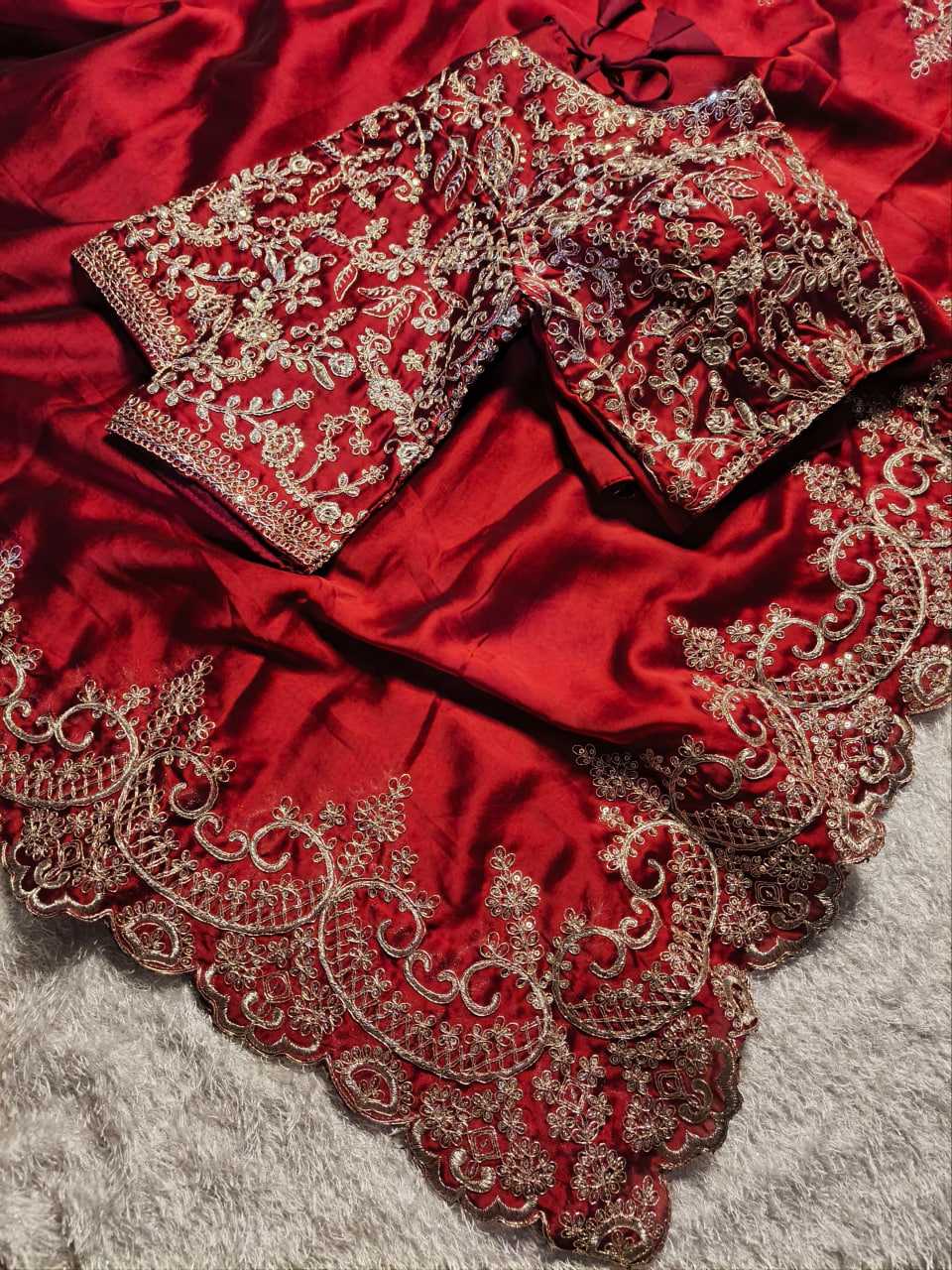 Madhuri Inspired Rangoli Silk Saree – Timeless, Elegant & Festive