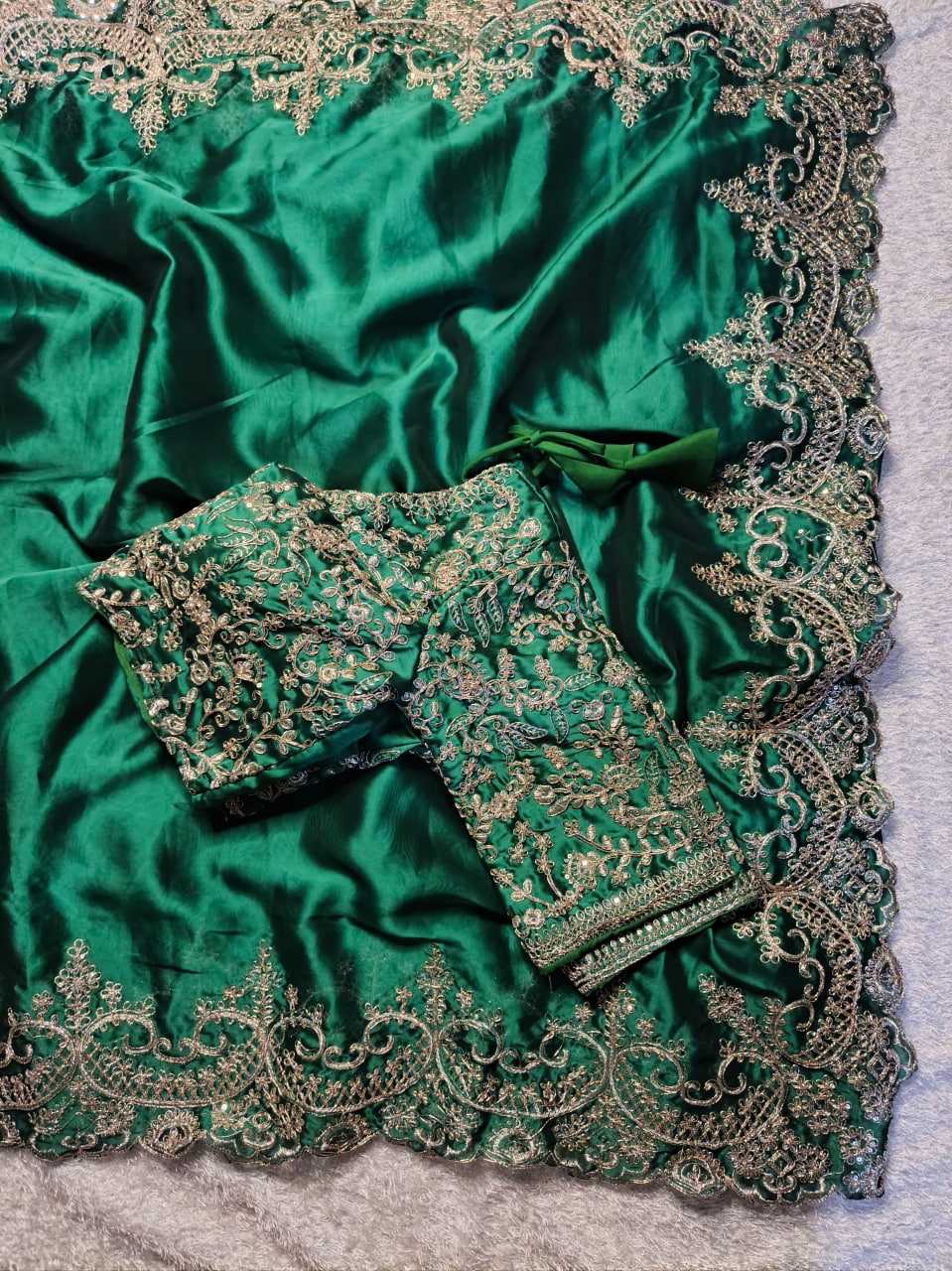 Madhuri Inspired Rangoli Silk Saree – Timeless, Elegant & Festive