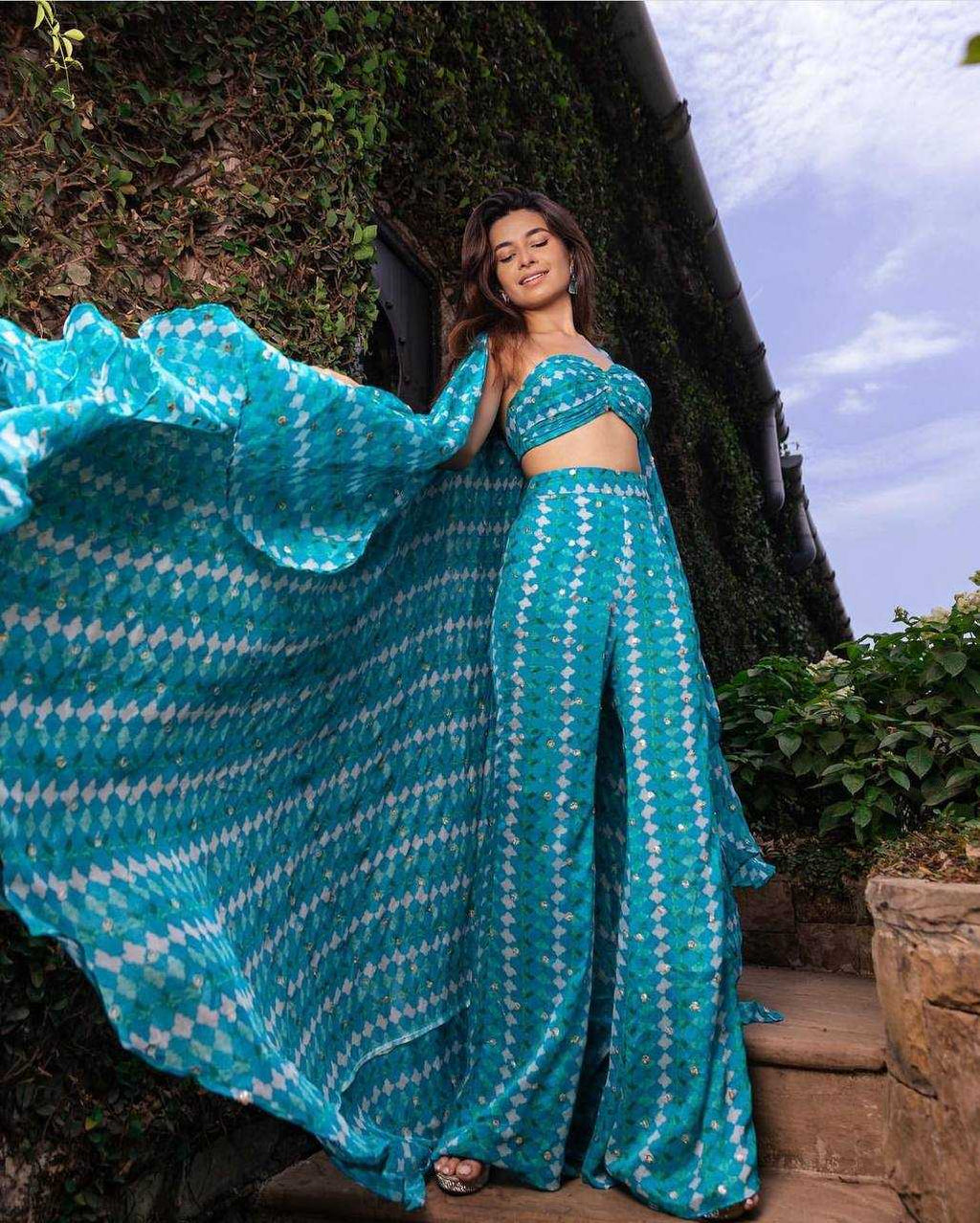 Creoe Silk Indo Western Designer Dress
