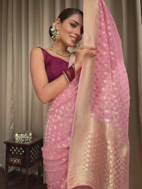 Banarasi Soft Silk  FestiveZari Sarees