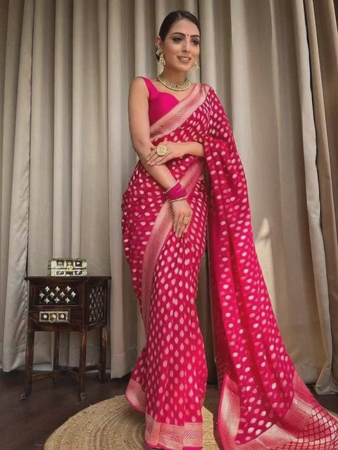 Banarasi Soft Silk  FestiveZari Sarees