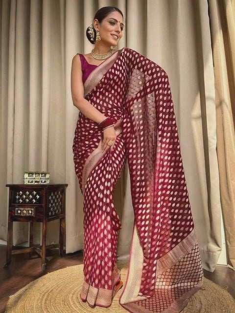 Banarasi Soft Silk  FestiveZari Sarees