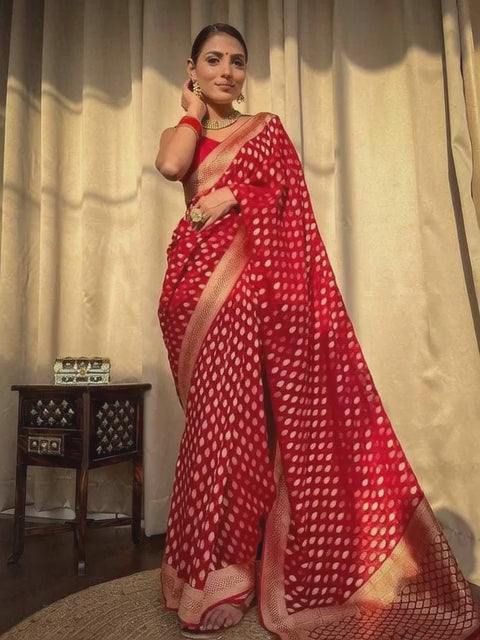 Banarasi Soft Silk  FestiveZari Sarees