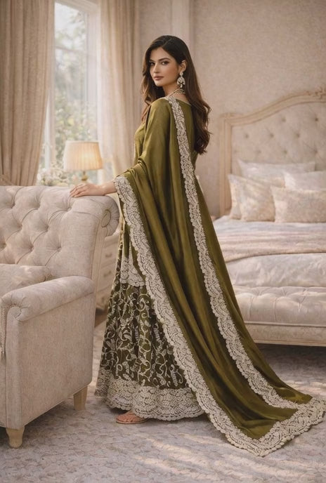 FENDY Silk Wedding Embroidered  Palazzo Suits
