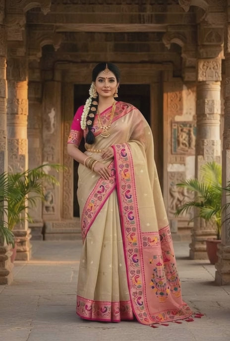 Banarasi Soft Silk Festive Collections Sarees  With Zari Work