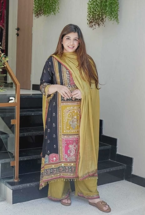Printed  Cotton  Palazzo Suit