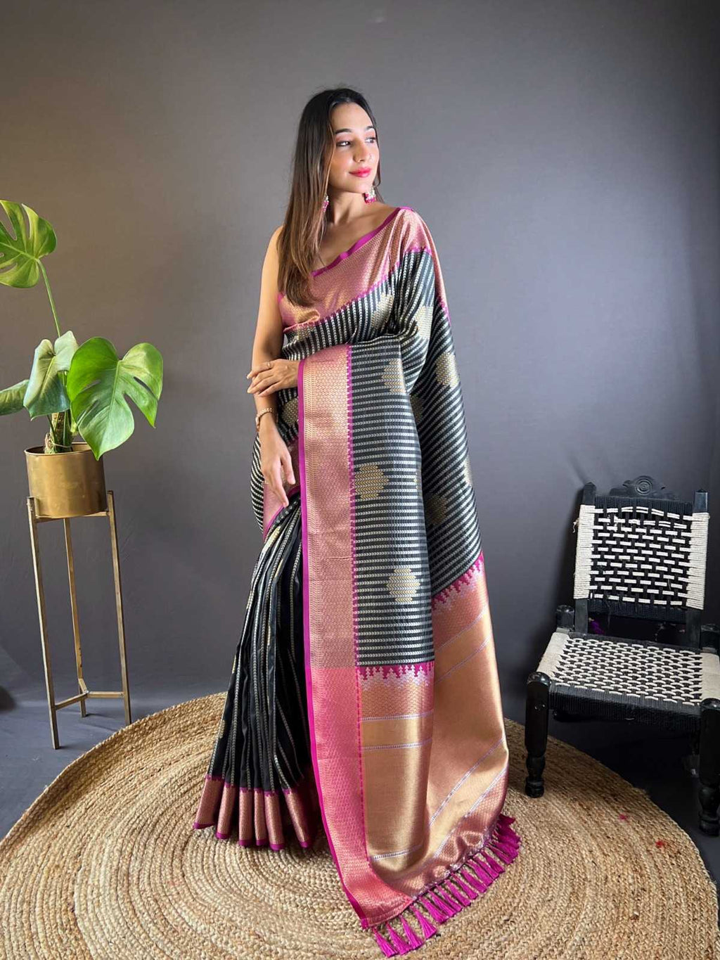 Banarasi Soft Silk  With Zari Work Party Wear Festive Collections