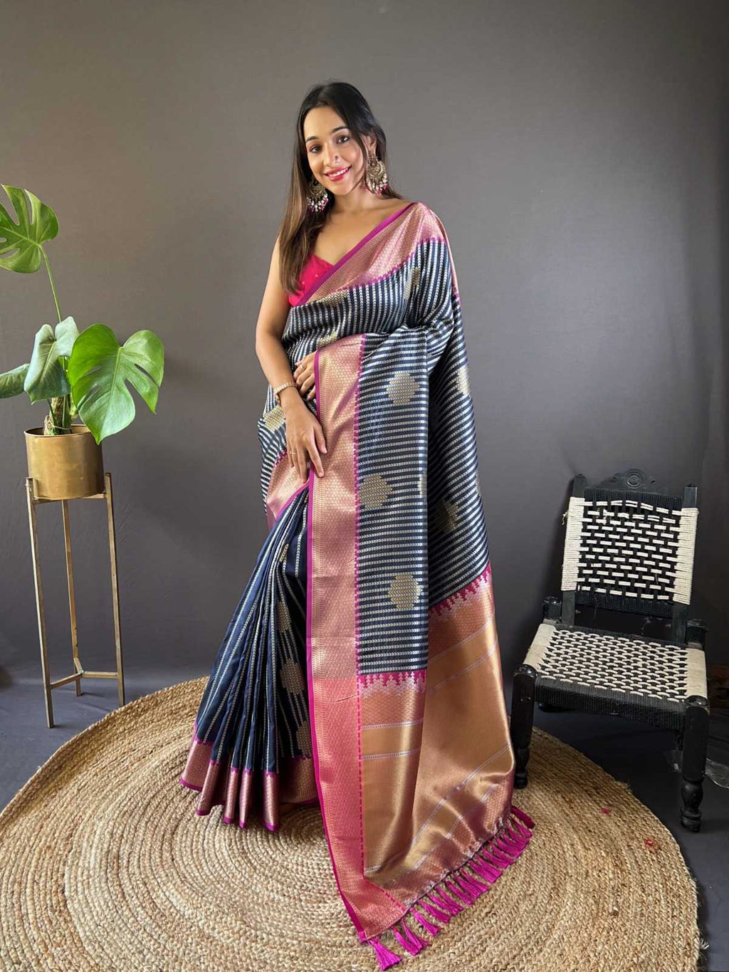Banarasi Soft Silk  With Zari Work Party Wear Festive Collections