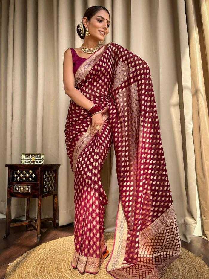 Banarasi Soft Silk  FestiveZari Sarees