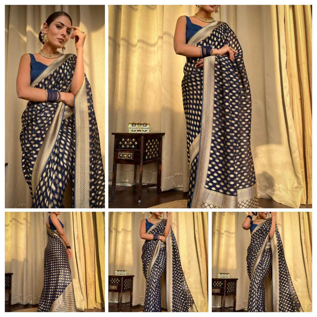 Banarasi Soft Silk  FestiveZari Sarees