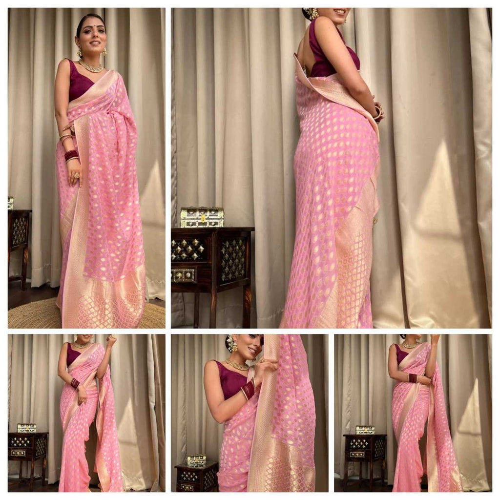 Banarasi Soft Silk  FestiveZari Sarees