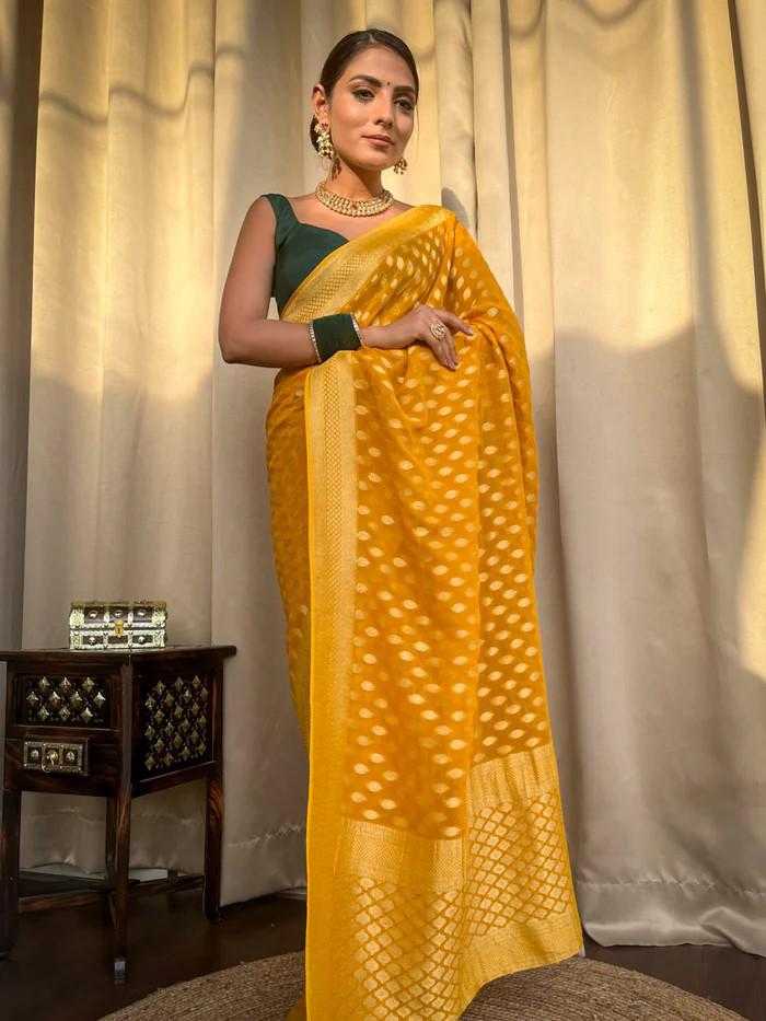 Banarasi Soft Silk  FestiveZari Sarees
