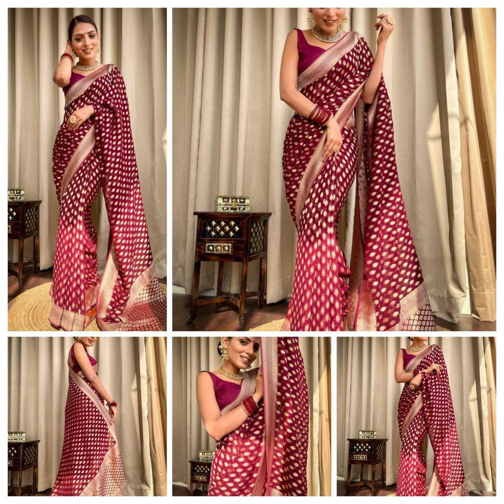 Banarasi Soft Silk  FestiveZari Sarees
