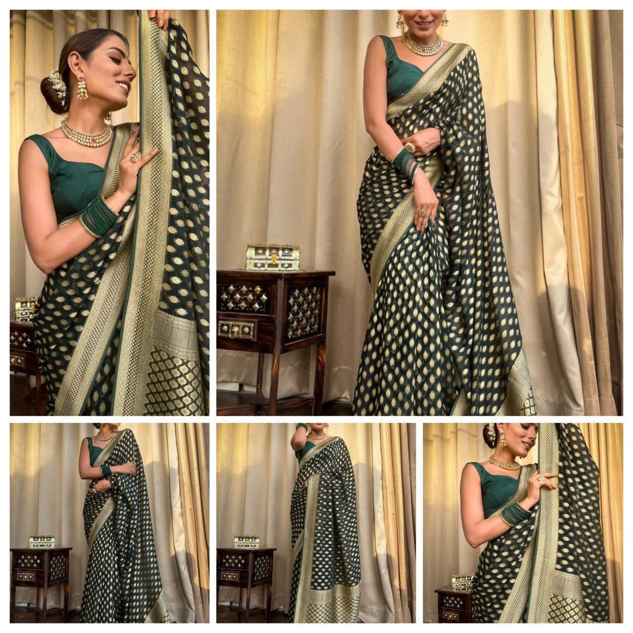 Banarasi Soft Silk  FestiveZari Sarees