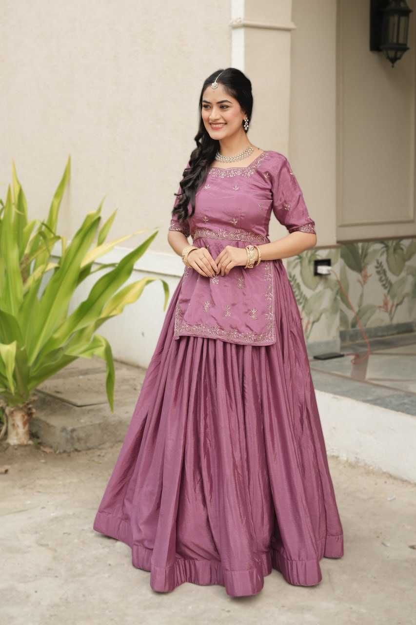 Chinon  Embroidered Lehenga