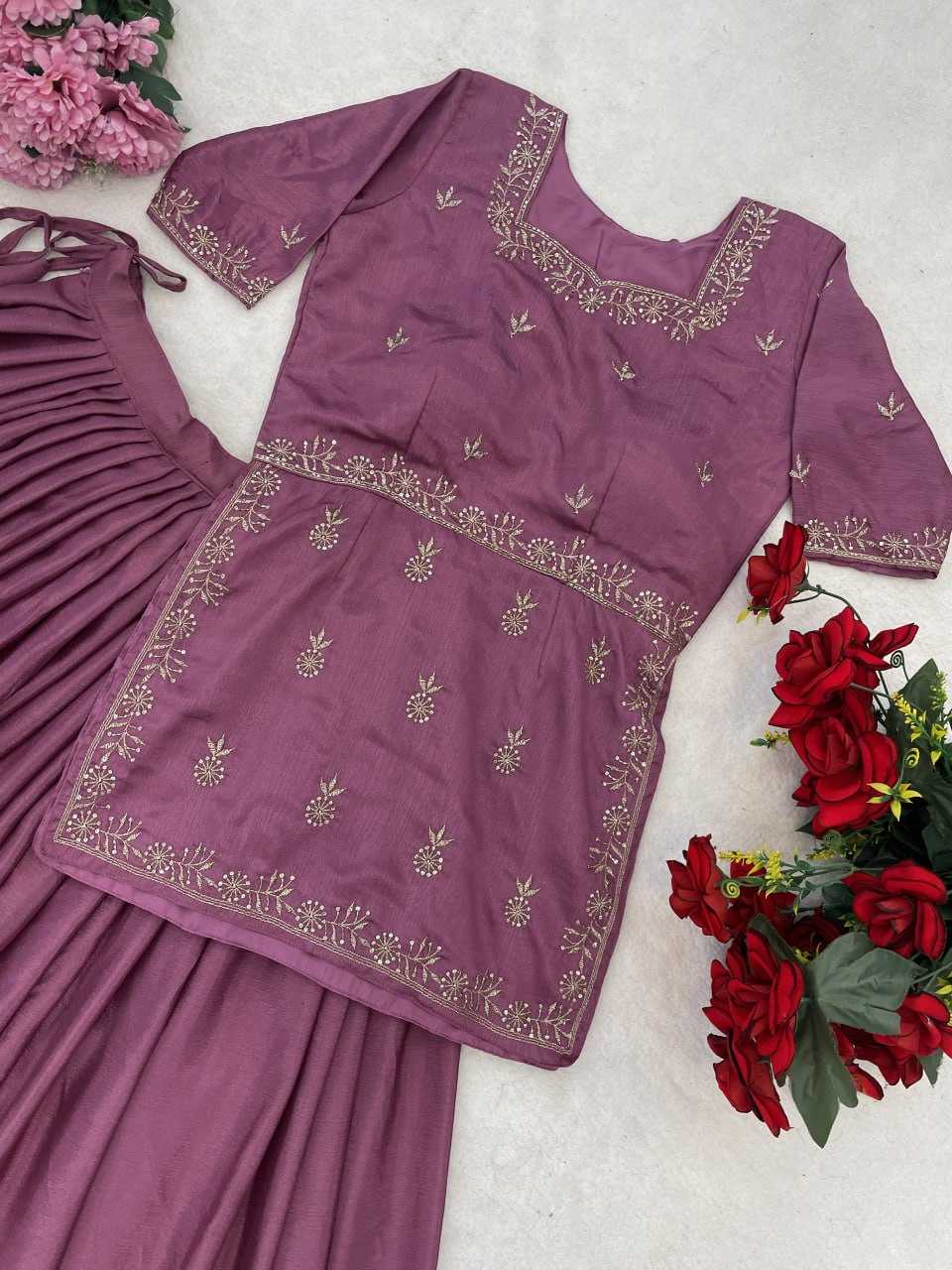 Chinon  Embroidered Lehenga