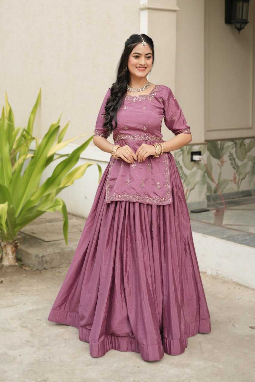Chinon  Embroidered Lehenga