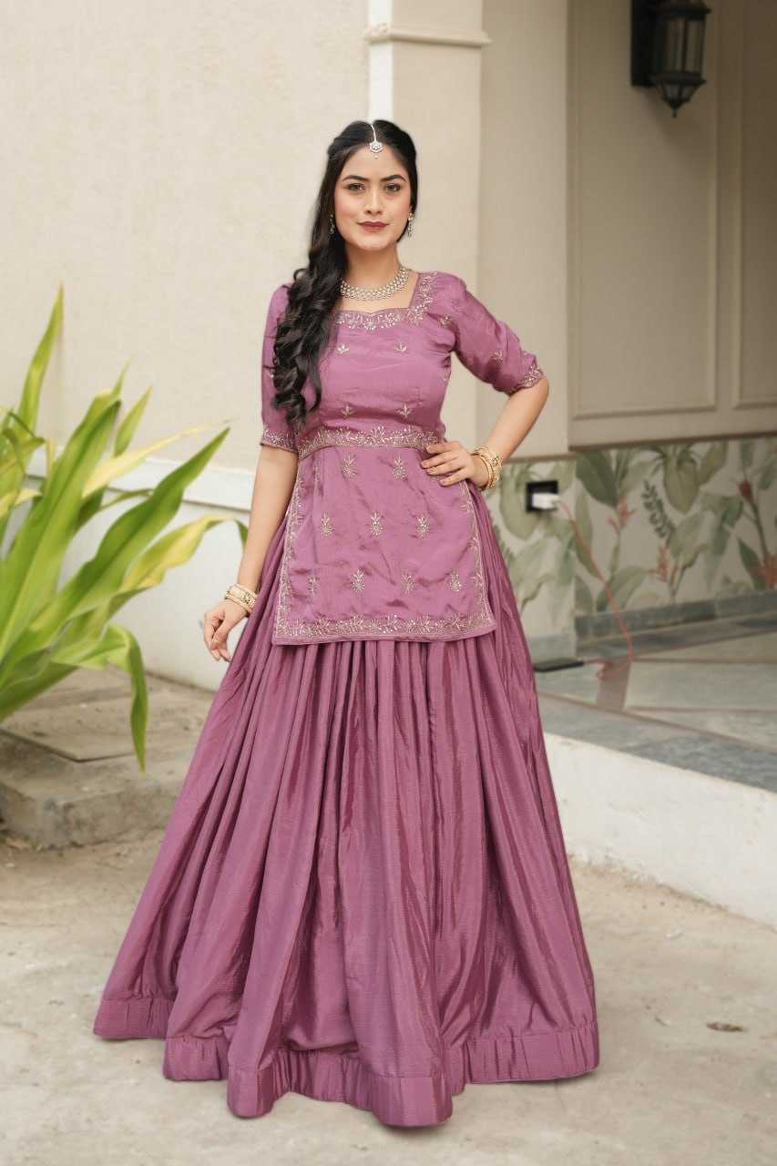 Chinon  Embroidered Lehenga