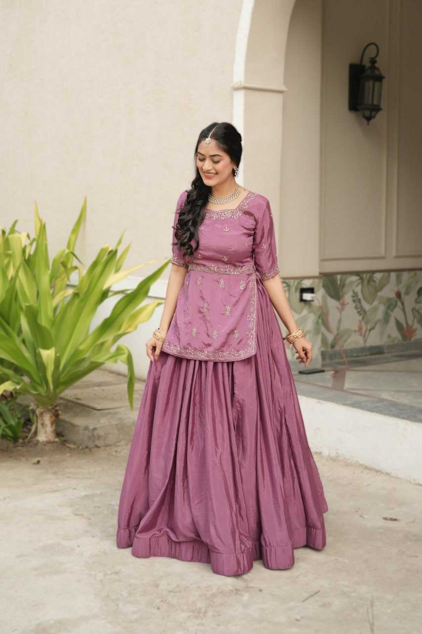 Chinon  Embroidered Lehenga