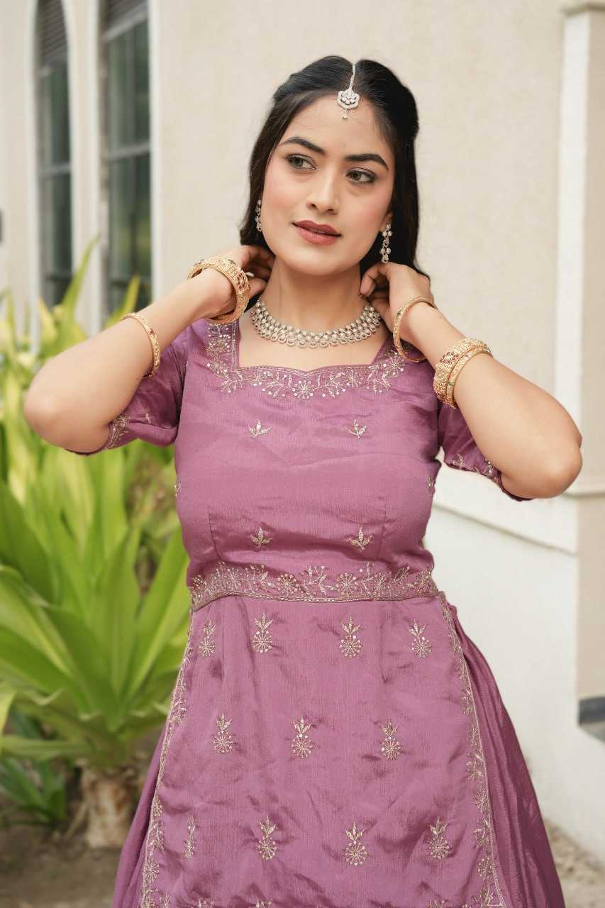 Chinon  Embroidered Lehenga