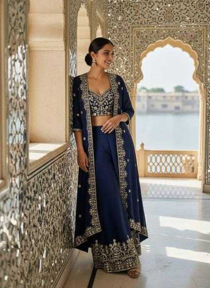 Chinon Silk  Indo Western  Designer dresses