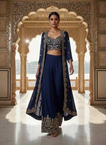 Chinon Silk  Indo Western  Designer dresses