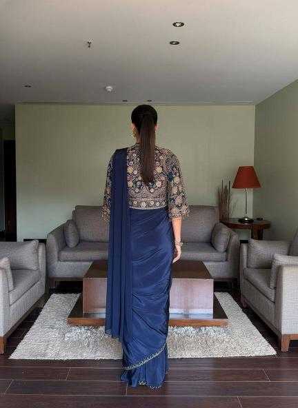 Chinon Silk   Party Wear Lehenga Saree