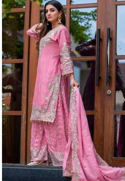 Chinon Silk Sharara Salwar Suits