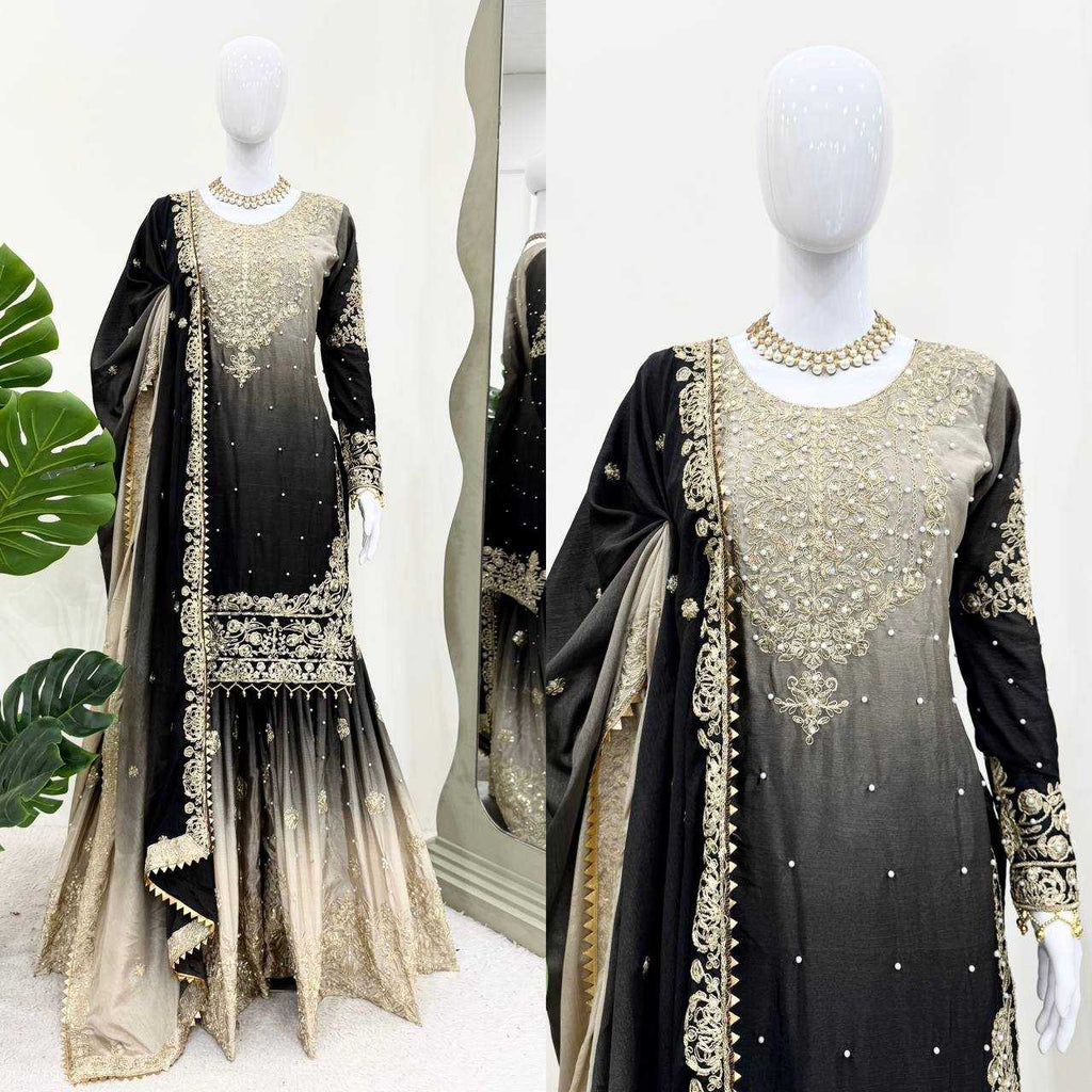 Chinon Silk Palazzo  Designer Suits