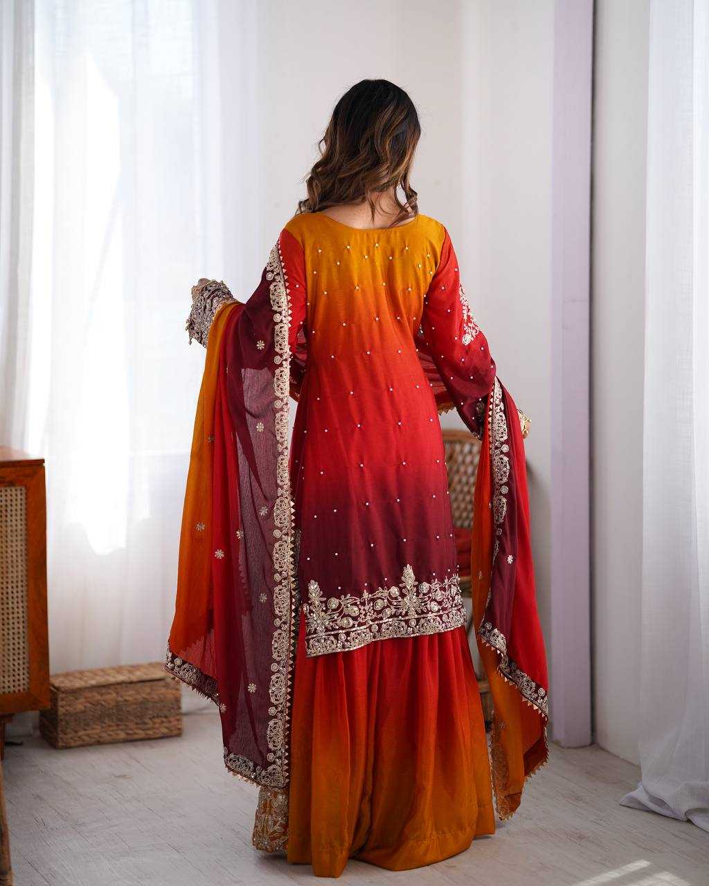 Chinon Silk Palazzo  Designer Suits