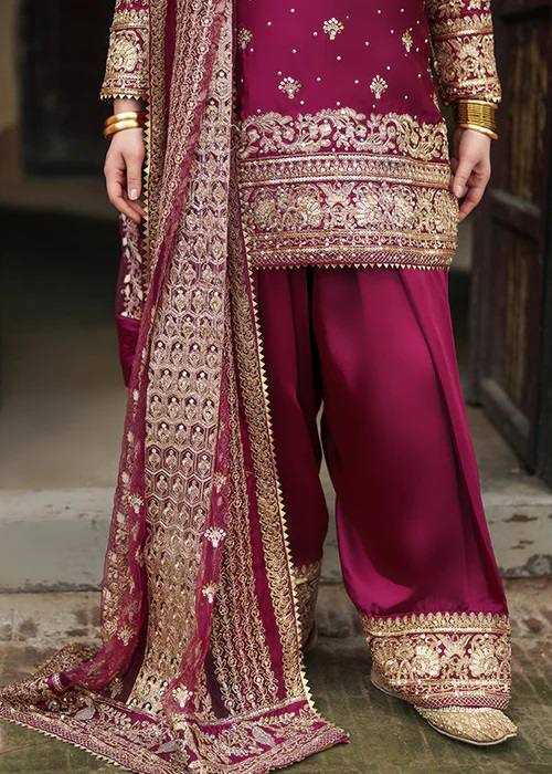 Crepe Designer Sharara Salwar Suit | Premium Smooth Drape & Elegant Embellishment | 3-Piece Fully Stitched Ethnic Wear | M to XXL