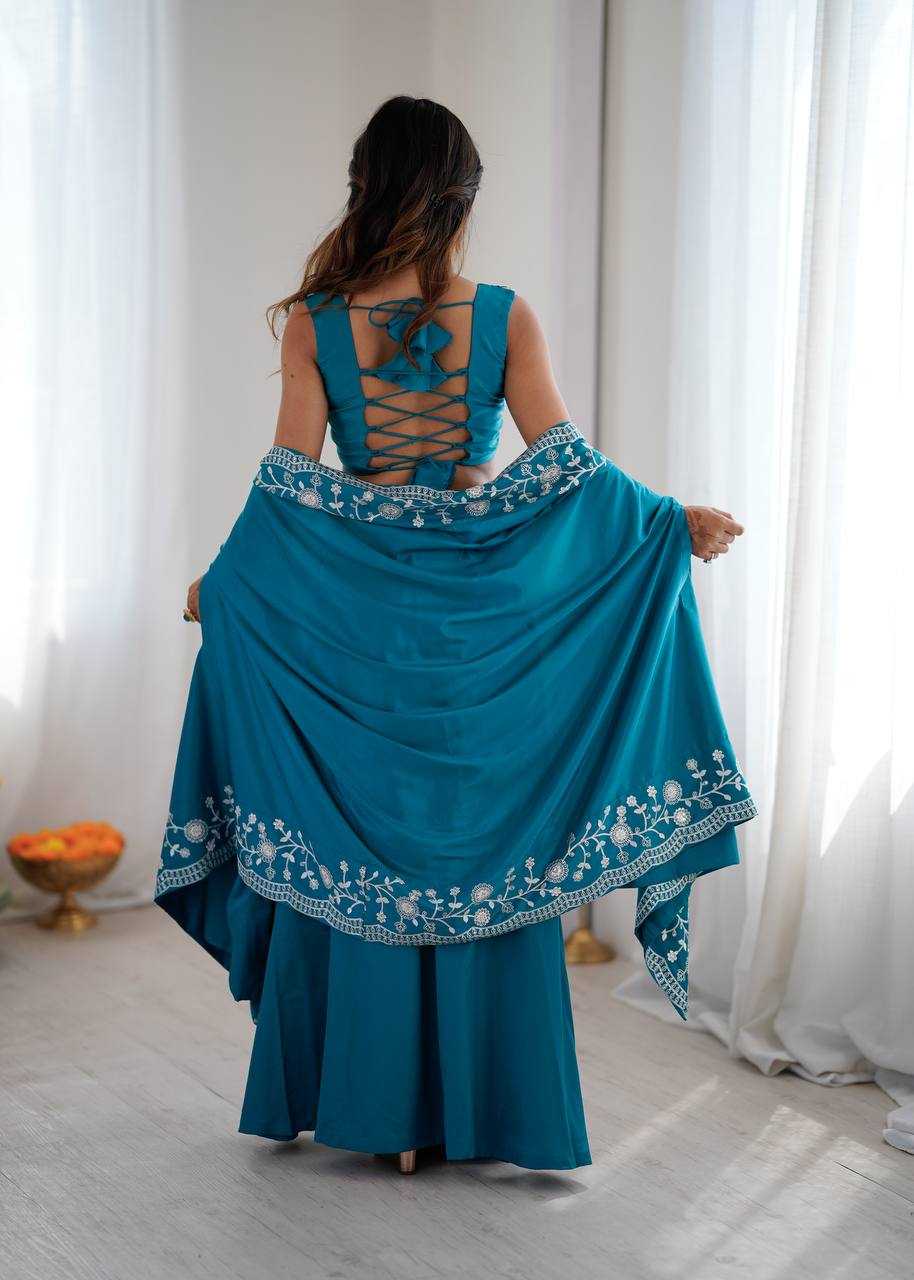 Crepe Silk  Western Wears  Indo WesternDesigner  Party Wear Dress