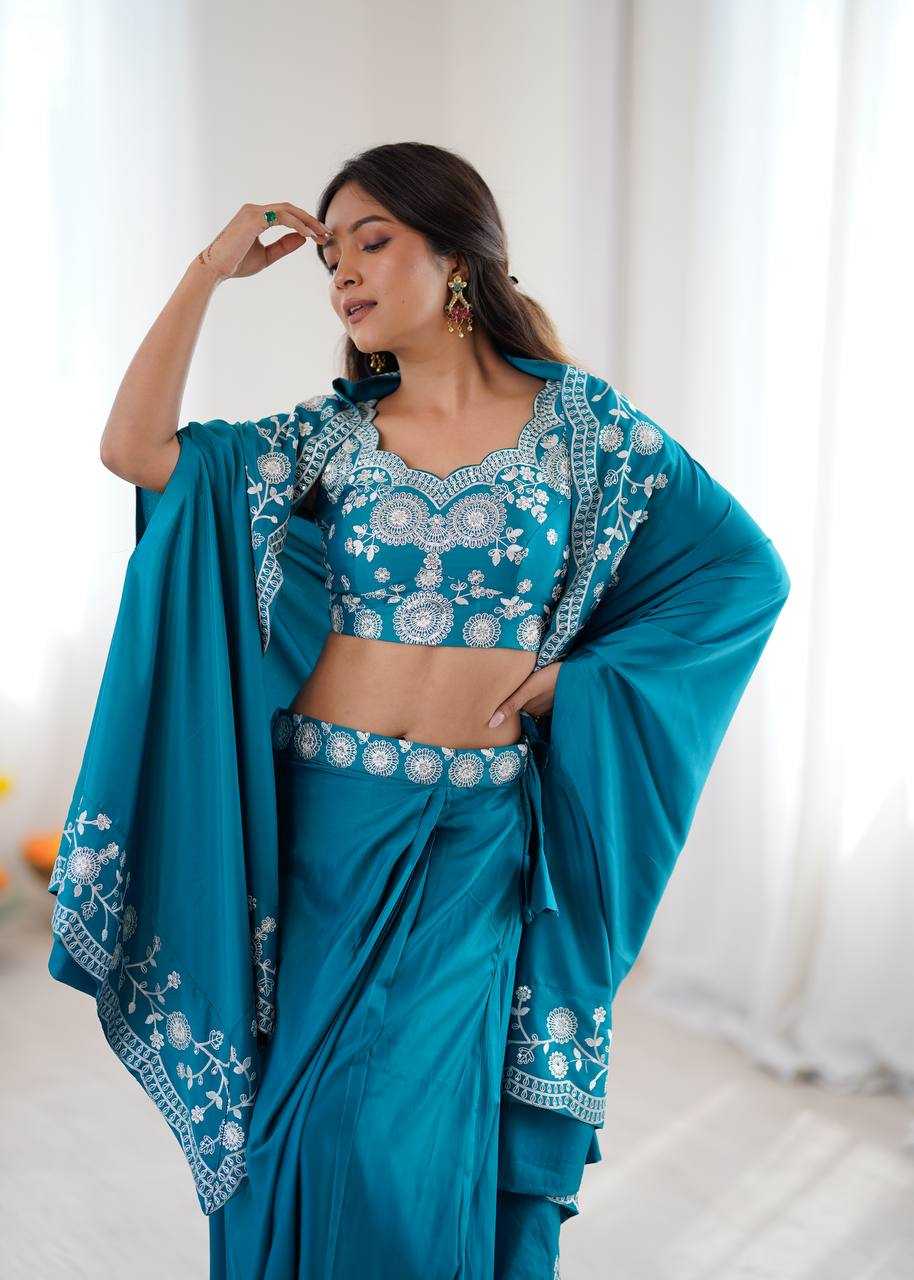 Crepe Silk  Western Wears  Indo WesternDesigner  Party Wear Dress