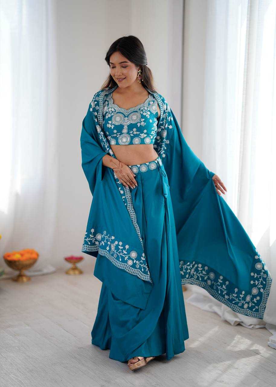 Crepe Silk  Western Wears  Indo WesternDesigner  Party Wear Dress