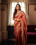 Crush Silk  Designer  Party Wear  Lace Border Saree