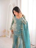 Fancy Embroidered Palazzo  Party wear Suits