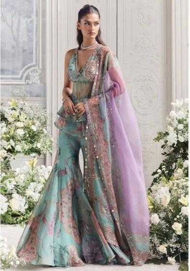 Faux Georgette Indo Western  Party Wear Dress