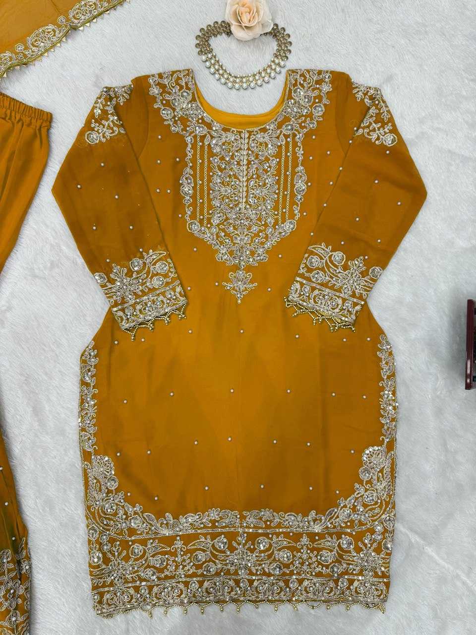 Faux Georgette Sharara Salwar  Party wear  Suits