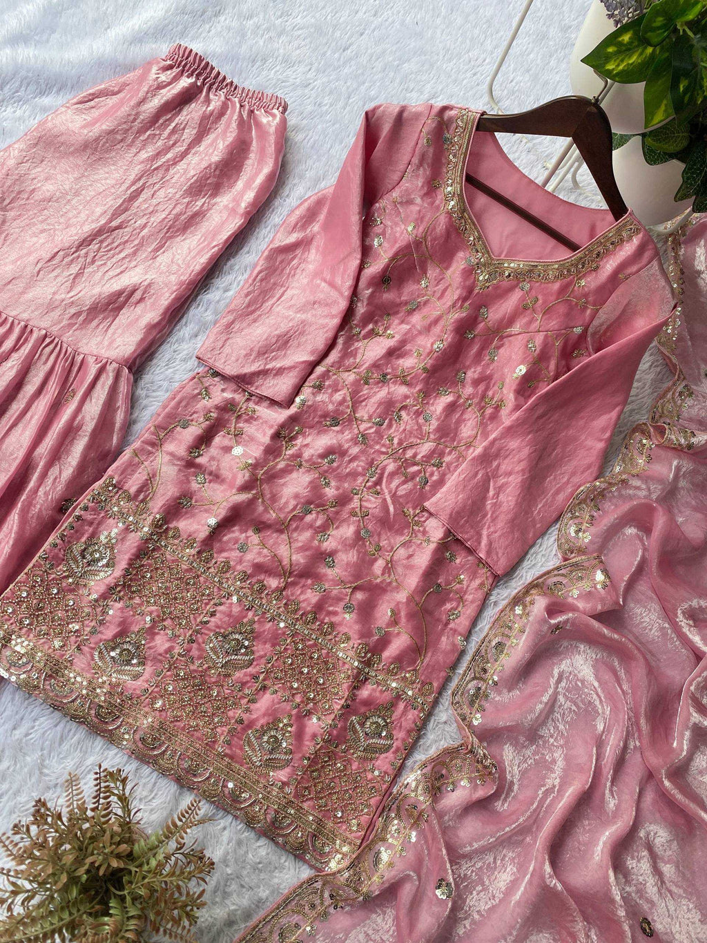 FENDY  Embroidery  Sharara Salwar Suit