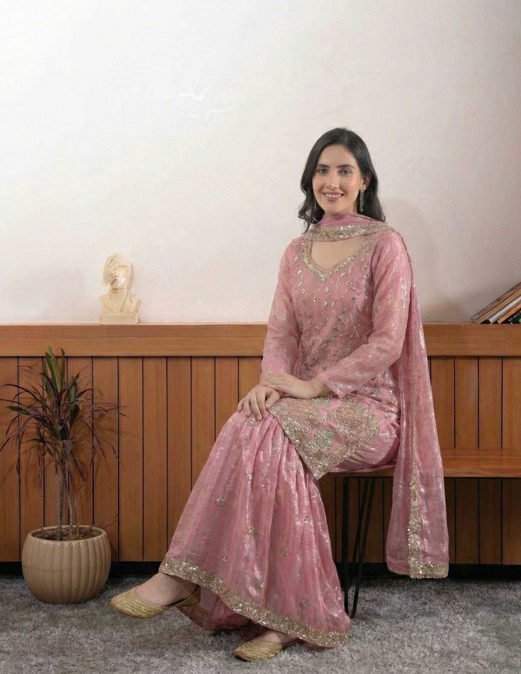 FENDY  Embroidery  Sharara Salwar Suit