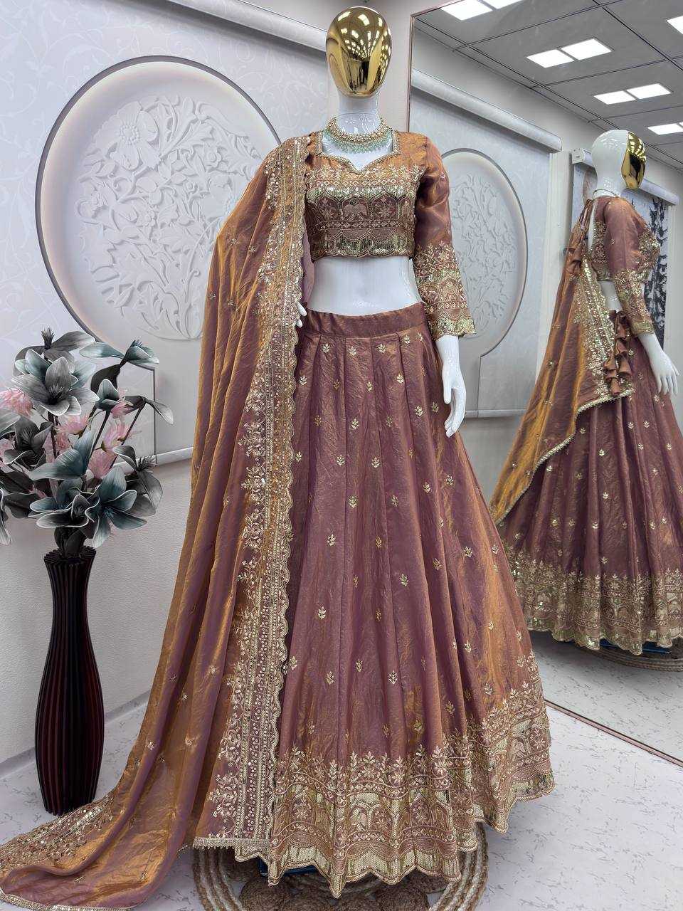 FENDY Silk Designer Lehenga