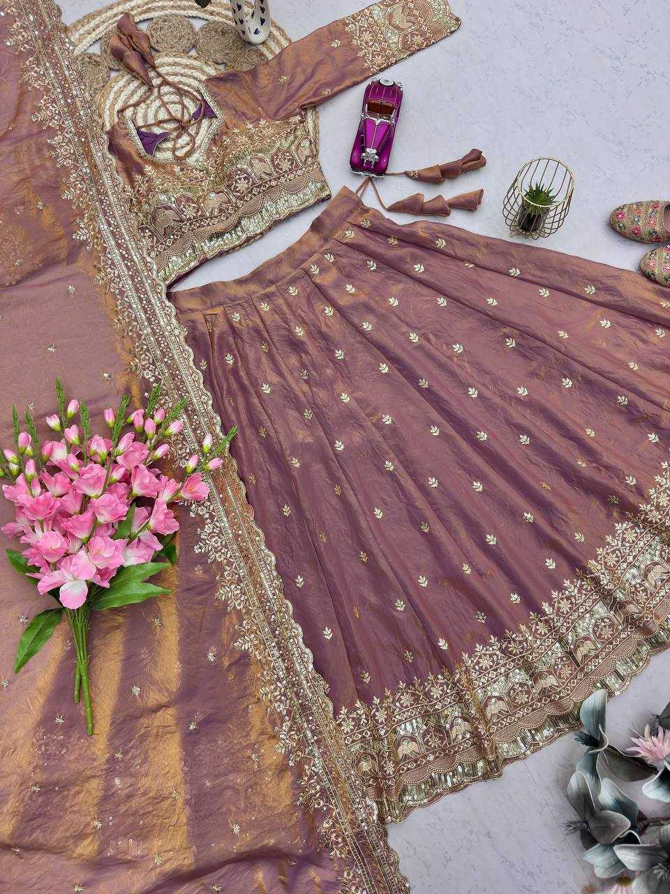 FENDY Silk Designer Lehenga