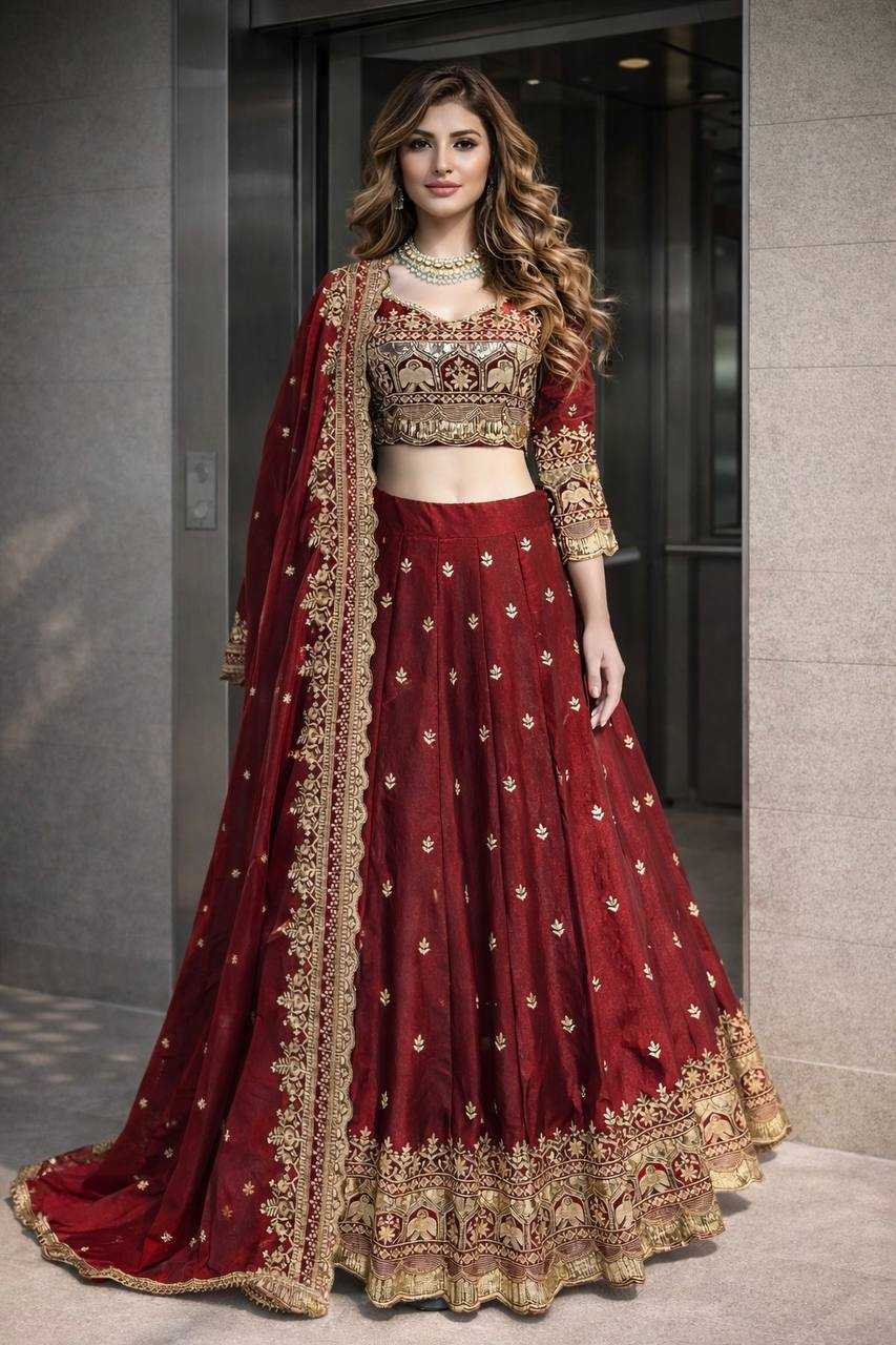 FENDY Silk Designer Lehenga