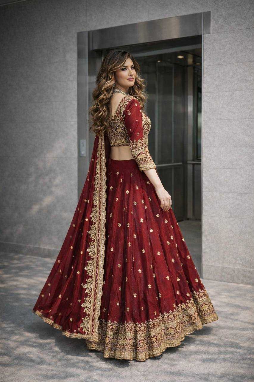 FENDY Silk Designer Lehenga