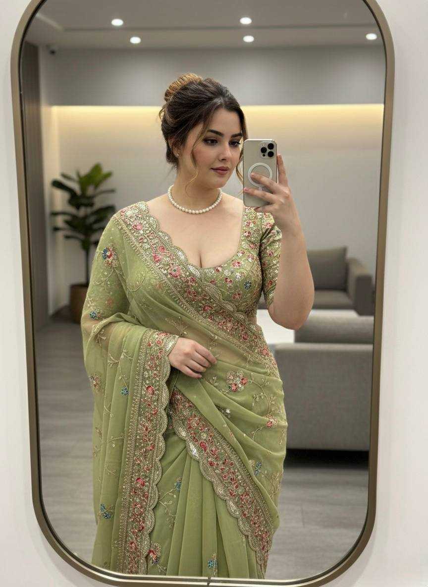 Georgette  Party Wear Saree
