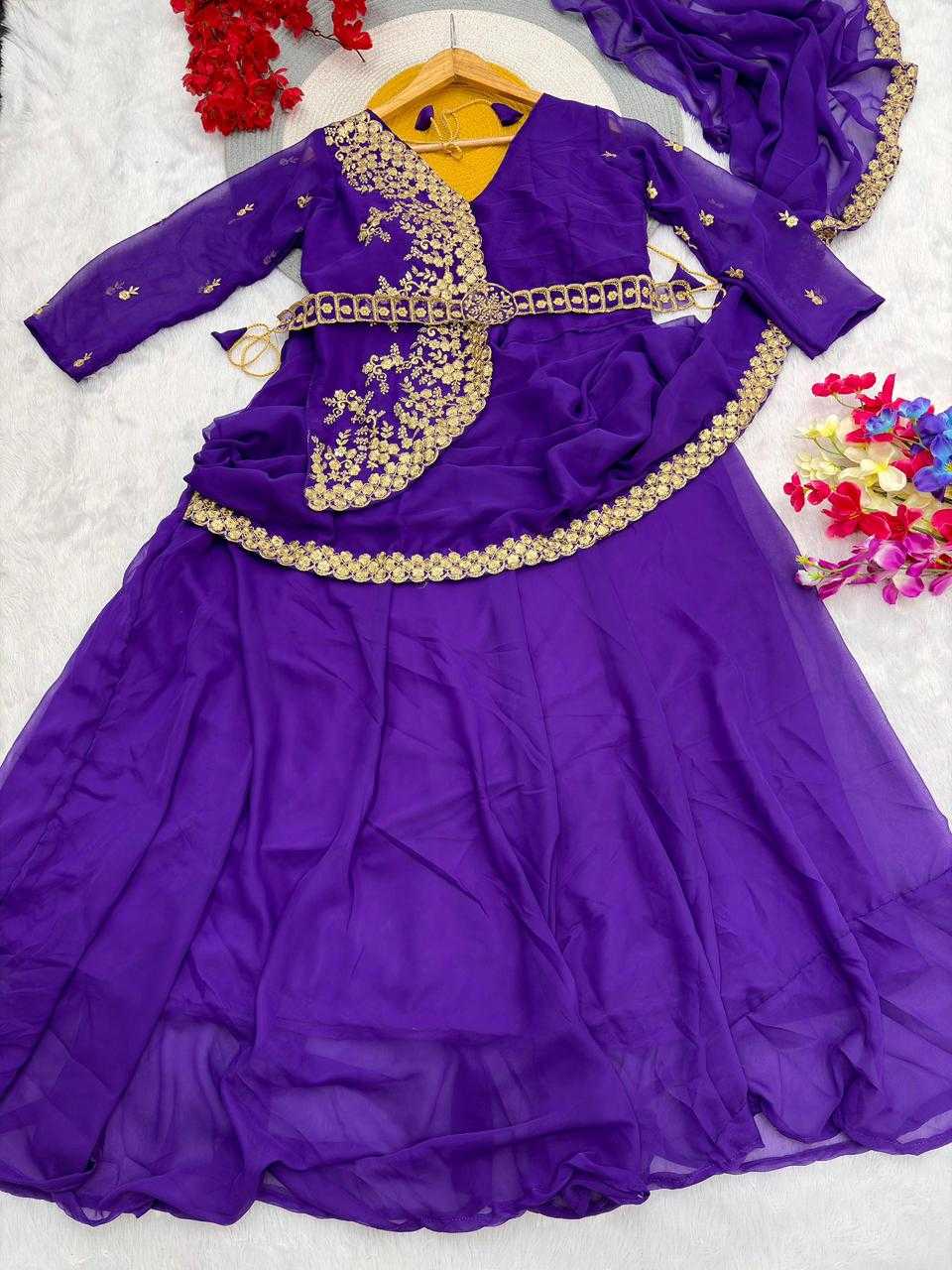 Georgette  Ready To Wear  Zari Saree
