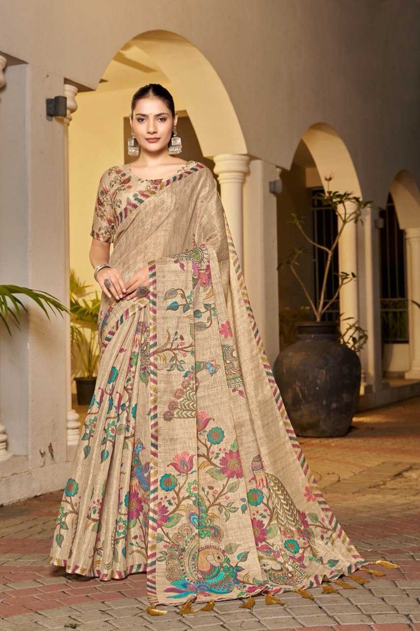 Handloom Silk   Designer Party Wear  Printed Saree