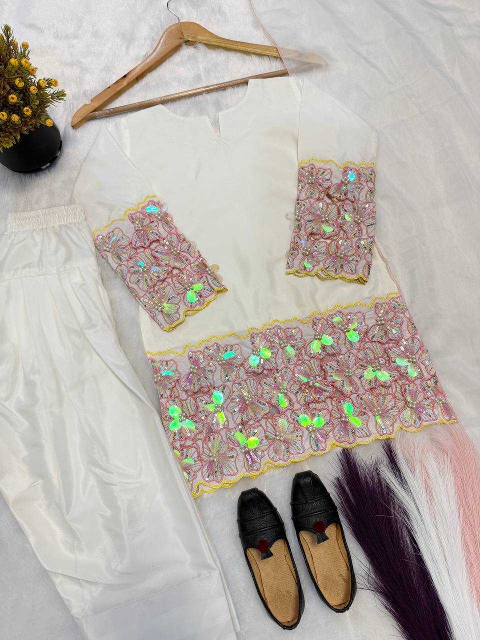 Heavy Crepe  Mother & Daughter Combo  Ethnic Sets